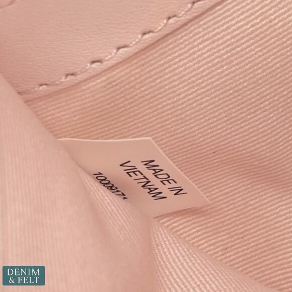 NEW Tory Burch Small Robinson Spazzolato Wallet Powder Pink Patent Leather - Picture 12 of 14